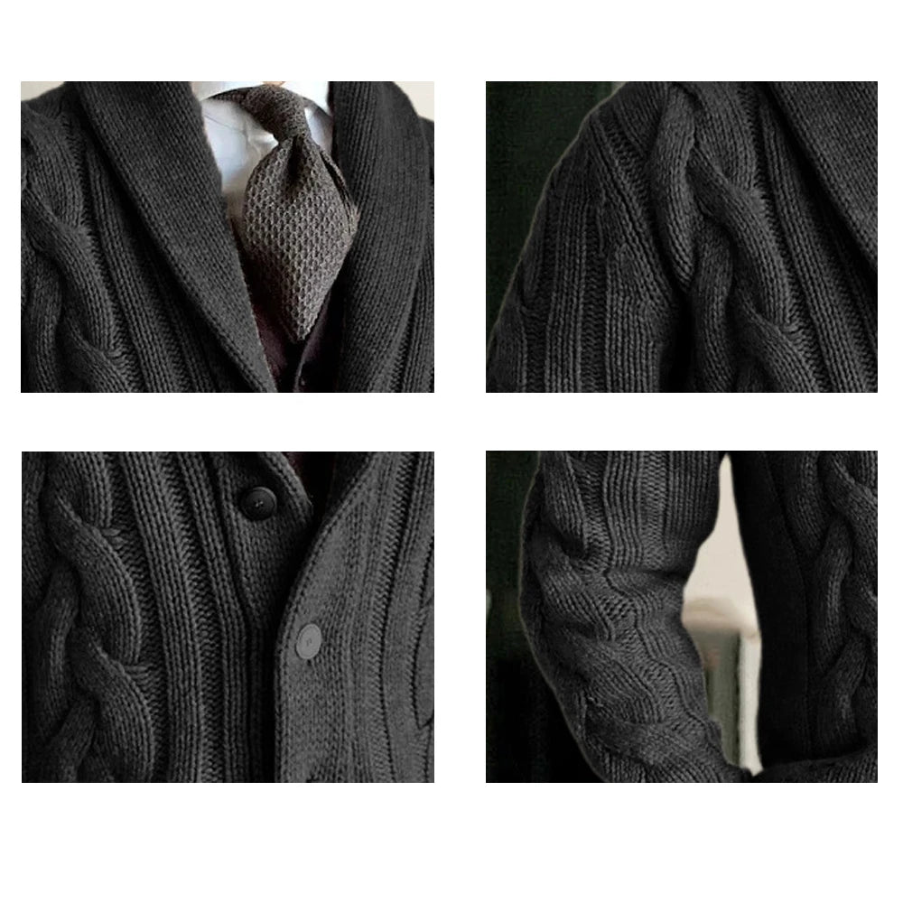 Men's twist-texture jumper